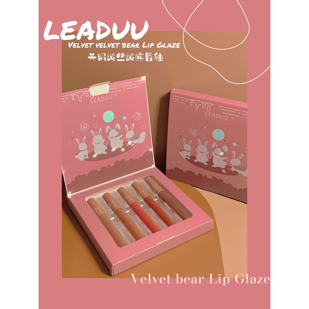 Set 5 Son Kem Lì LEADUU Thỏ Trắng | WebRaoVat - webraovat.net.vn