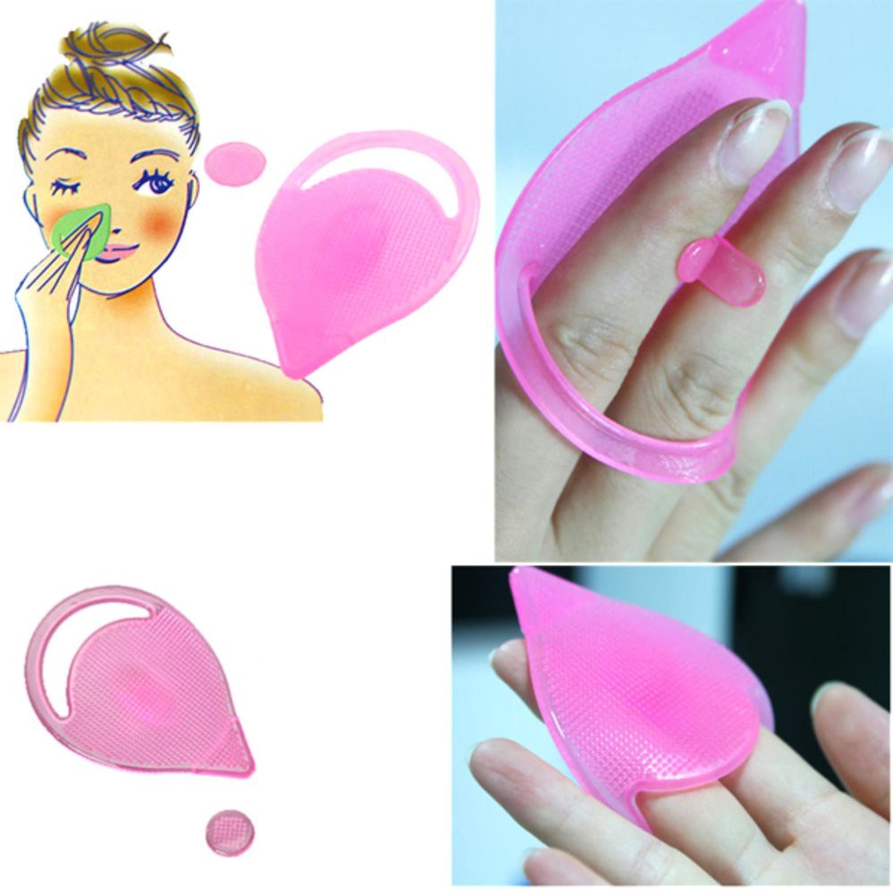 Bộ 2 miếng rửa mặt, mũi và trị mụn đầu đen silicon Facial Cleansing Pad