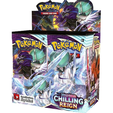 COMBO 6 PACK Lẻ Thẻ Bài Pokemon TCG Sword &amp; Shield Chilling Reign Chính Hãng Mới 100%