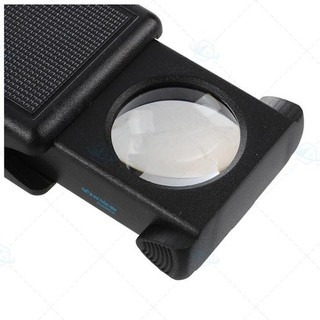 Móc khóa kính lúp có đèn LED.