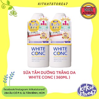 Sữa tắm dưỡng trắng da white conc
