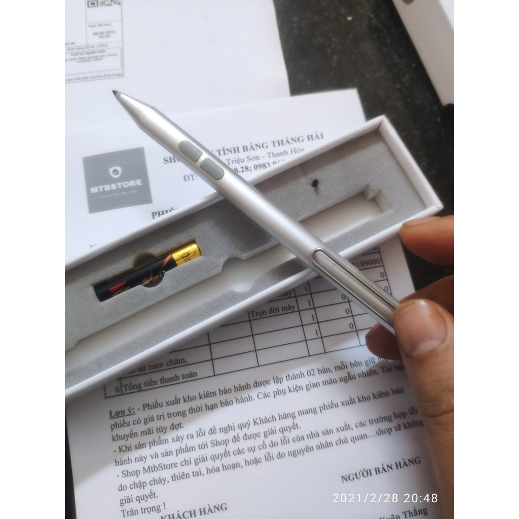 Bút Surface Smart Stylus Pen cho Microsoft Surface 3 Pro 5,4,3, Go, Book, Laptop | BigBuy360 - bigbuy360.vn