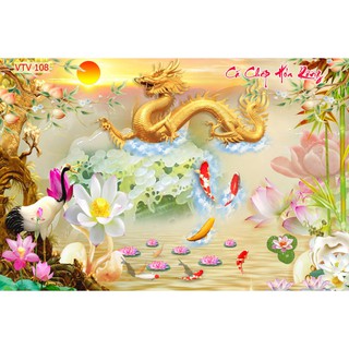 Mẫu tranh cá chép