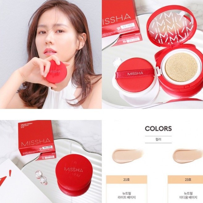 Phấn Nước Mỏng Mịn, Che Phủ Tốt, Lâu Trôi Missha Velvet Finish Cushion SPF50+ PA+++