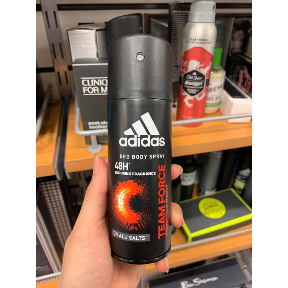 Xịt khử mùi Adidas Team Force nam tính - phong cách - lịch lãm 150ml ( Châu Âu)