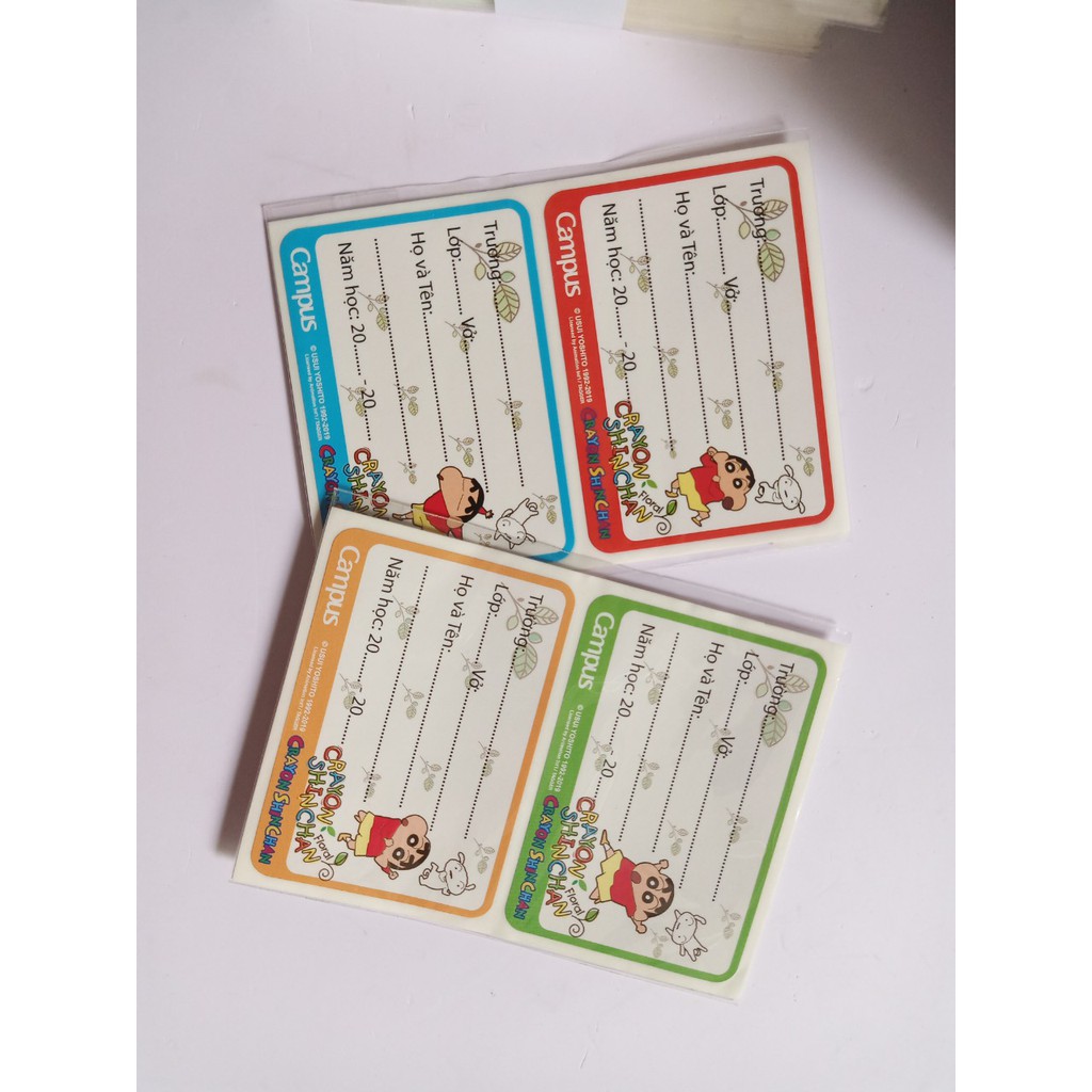Nhãn vở Campus Shinchan 12c/tập