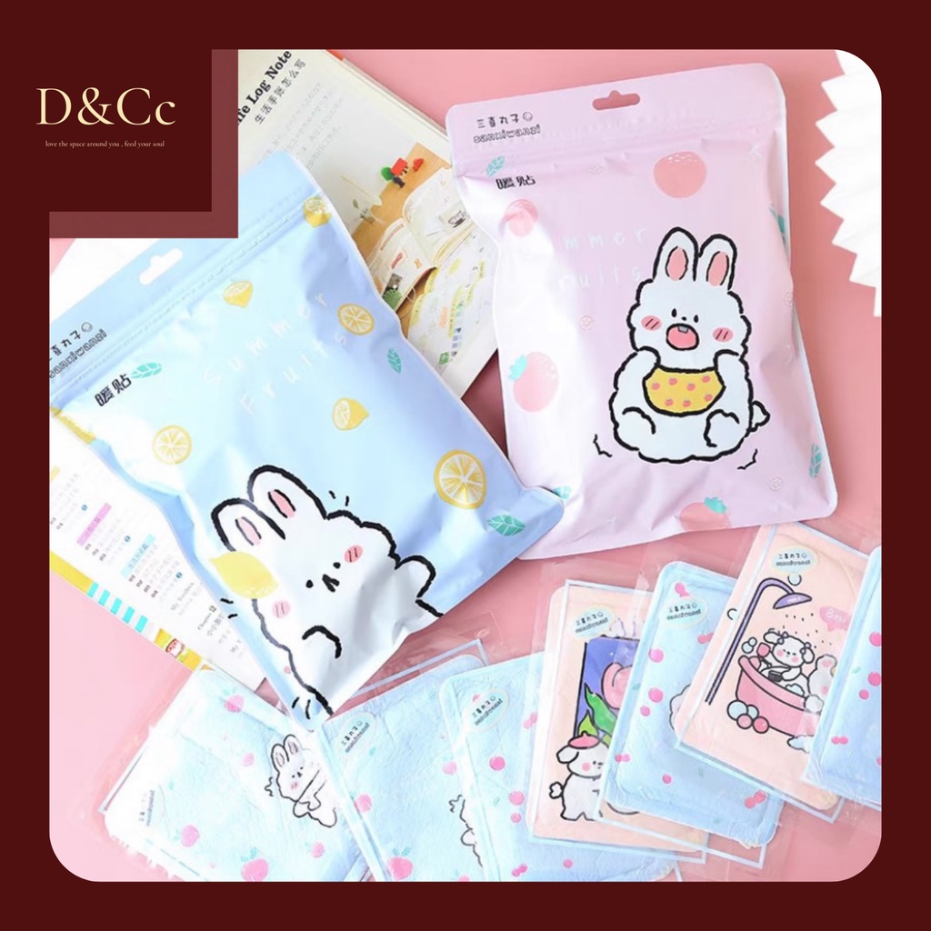 Miếng dán tăng nhiệt làm ấm cơ thể mùa đông nhiều hình thù dễ thương giữ ấm lâu - D&Cc