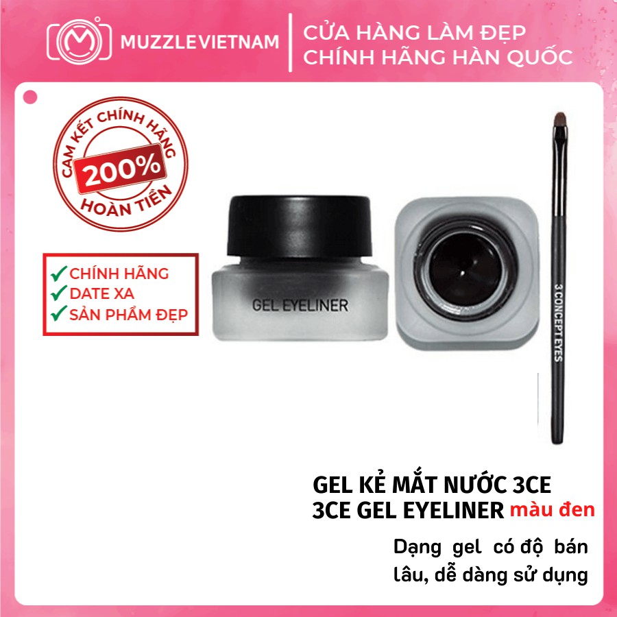 Gel Kẻ Mắt Nước 3CE GEL EYELINER