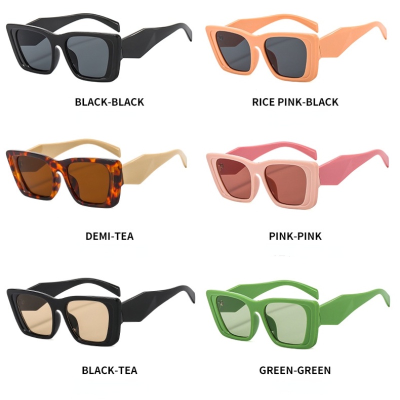 Kính Mát Đính Kim Cương Giả Màu Tương Phản Thời Trang Cho Nữ