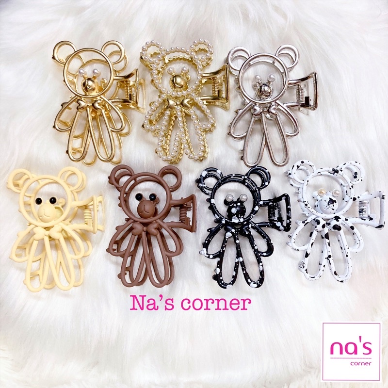 Gấp tóc gắp gấu kim loại bền đẹp