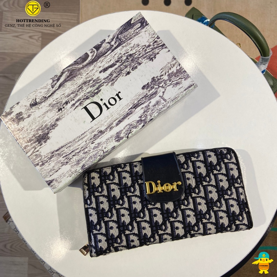 Ví cầm tay dior siêu xinh ( full box )