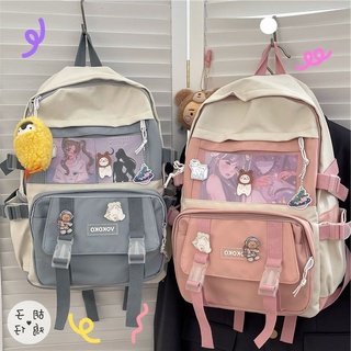 Balo du lịch đi học giá rẻ thời trang cute đẹp voko lưới  BL464 ( không có móc gấu)