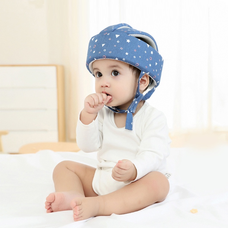 Mũ Bảo Hiểm An Toàn Giúp Bé Tập Bò Điều Chỉnh Được Tiện Dụng