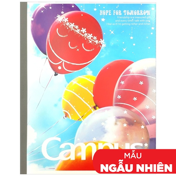 Vở 4 Ly Ngang 96 Trang ĐL 60g/m2 - Campus NB-AFLY96 (Mẫu Màu Giao Ngẫu Nhiên)