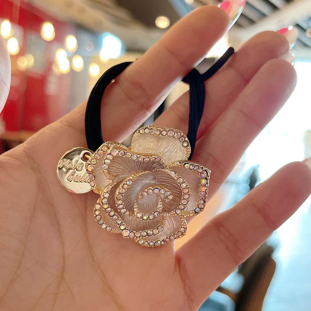 VANES1 Dây Cột Tóc Thiết Kế Đơn Giản Thời Trang Theo Phong Cách Hàn Quốc