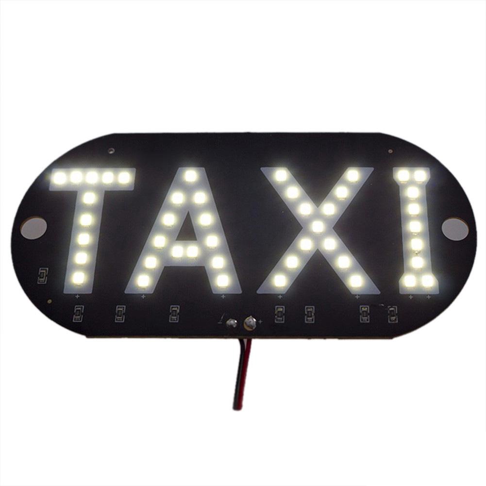 🚗1P đèn LED xe taxi taxi Cab đèn chỉ thị kính chắn gió Dấu hiệu kính chắn gió