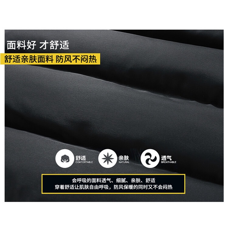 Áo Khoác Phao Sát Nách Dáng Ôm Lót Cotton Lông Cừu Dày Dặn Giữ Ấm Thời Trang Thu Đông Cho Nam