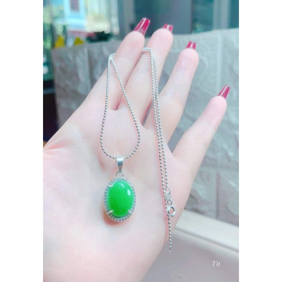 MẶT DÂY CHUYỀN NGỌC BỌC BẠC