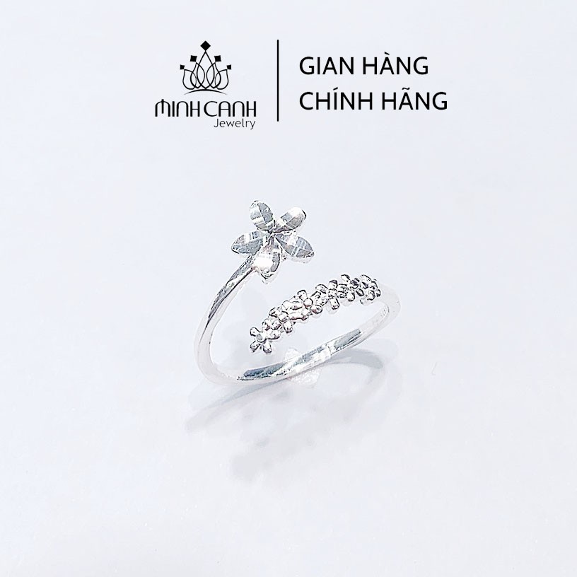 Nhẫn Bạc Nữ Hình Hoa 5 Cánh Dáng Hở Freesize - Minh Canh Jewelry