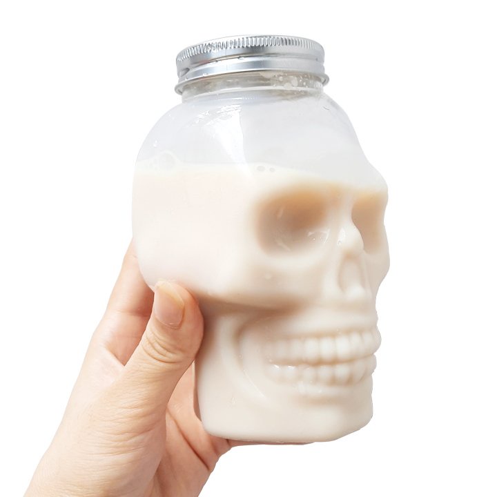 Bình Nước Nắp Nhôm Kiểu Dáng Hình Đầu Lâu 500ml