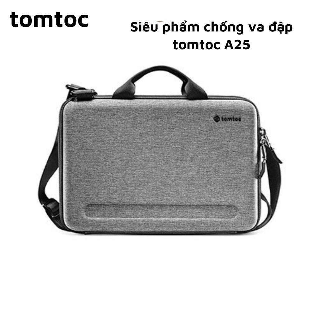 Túi đeo chéo chống va đập Tomtoc (USA) Eva for Macbook 13&quot; / 15&quot; / 16&quot; - A25 - TÚI MACBOOK/ LAP TOP CHỐNG VA ĐẬP