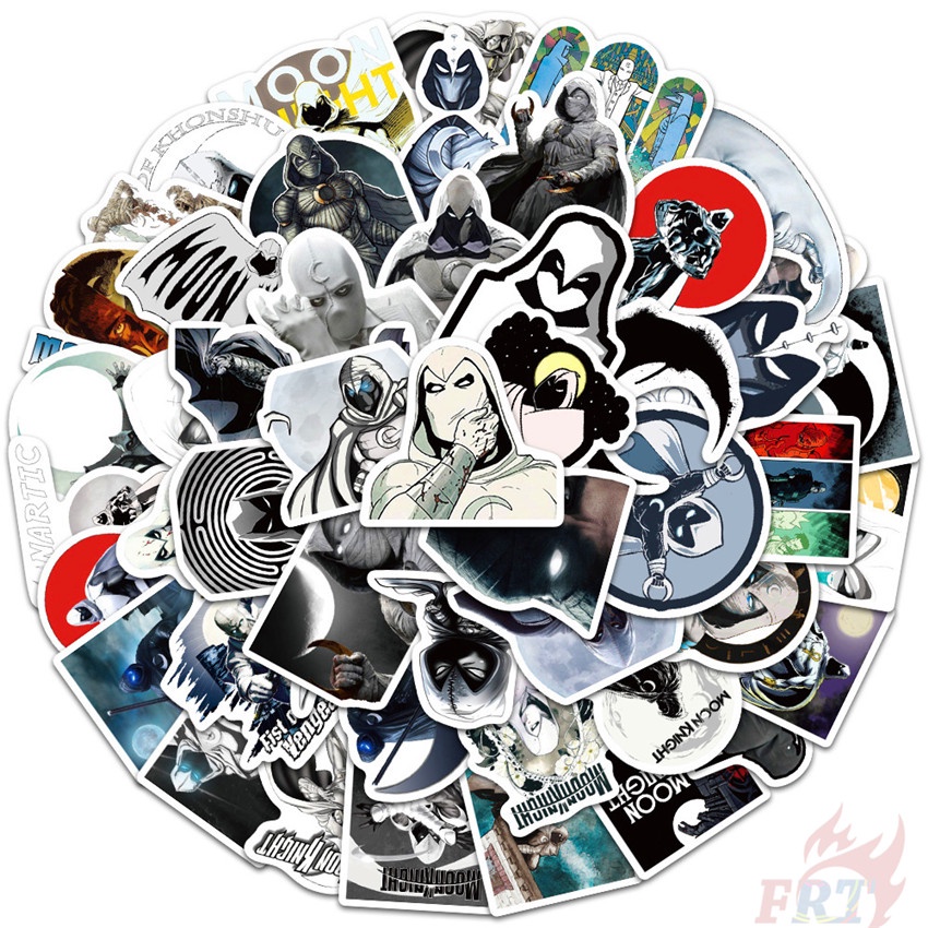 Set 100 miếng dán hình Moon Knight dòng A Marc Spector trang trí chống nước thời trang DIY