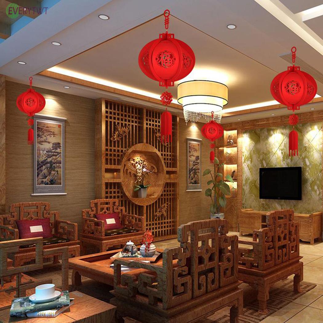 Đèn Lồng Trang Trí Năm Mới Bằng Vải Không Dệt