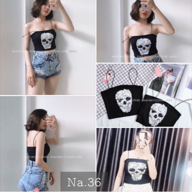 ÁO CROPTOP ĐẦU LÂU
