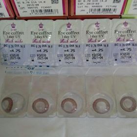 Kính áp tròng SEED 1 ngày màu Rich Make, lens SEED Eye Coffret 1 day UV- Lens Optic