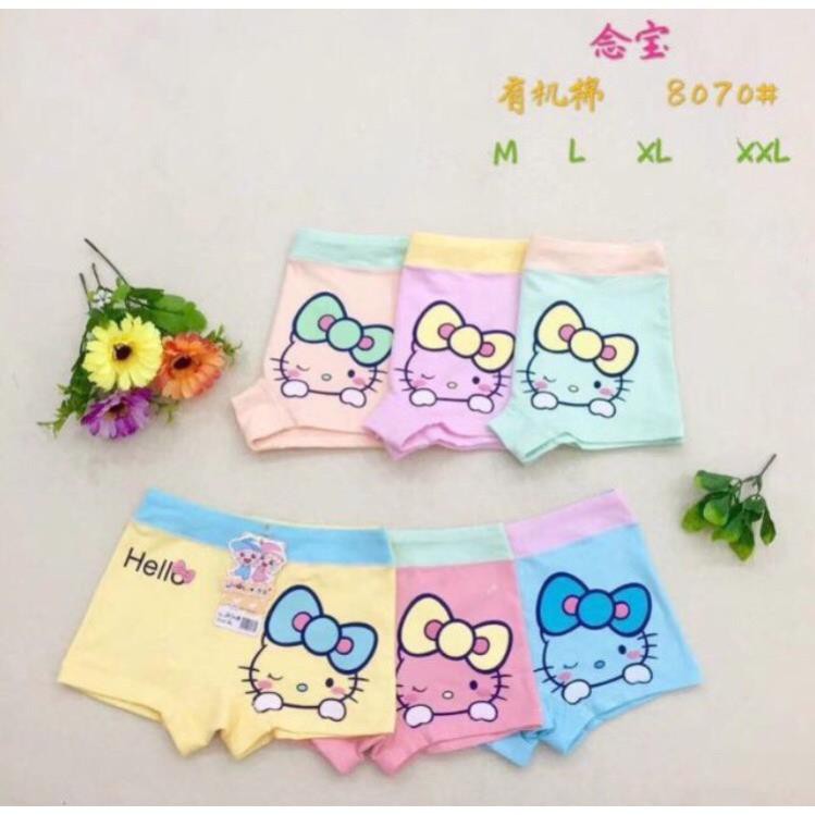 Combo 5 quần chip đùi bé gái HELLO KITTY