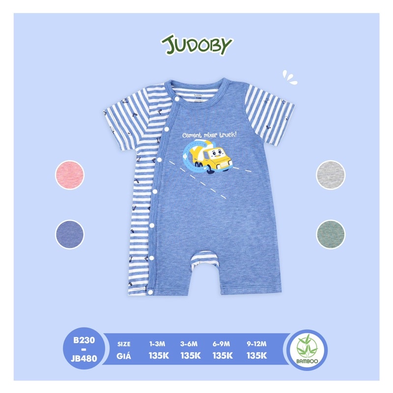 Bộ body cộc tay Judoby, Dokma cho bé JB480