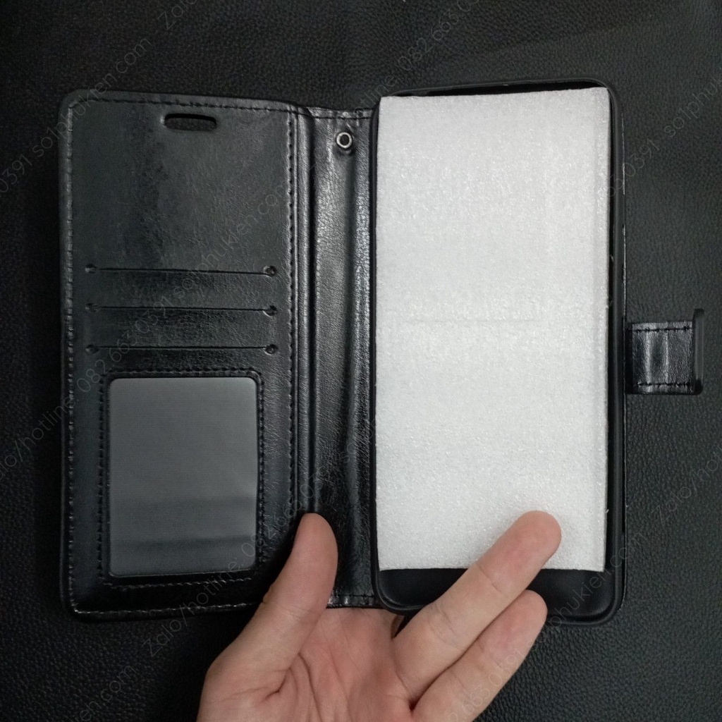 Bao da (ốp da, ví da) Xiaomi Redmi 10C / Poco C40 có ngăn đựng thẻ, chống xem phim, chất da mịn, sang trọng bền đẹp