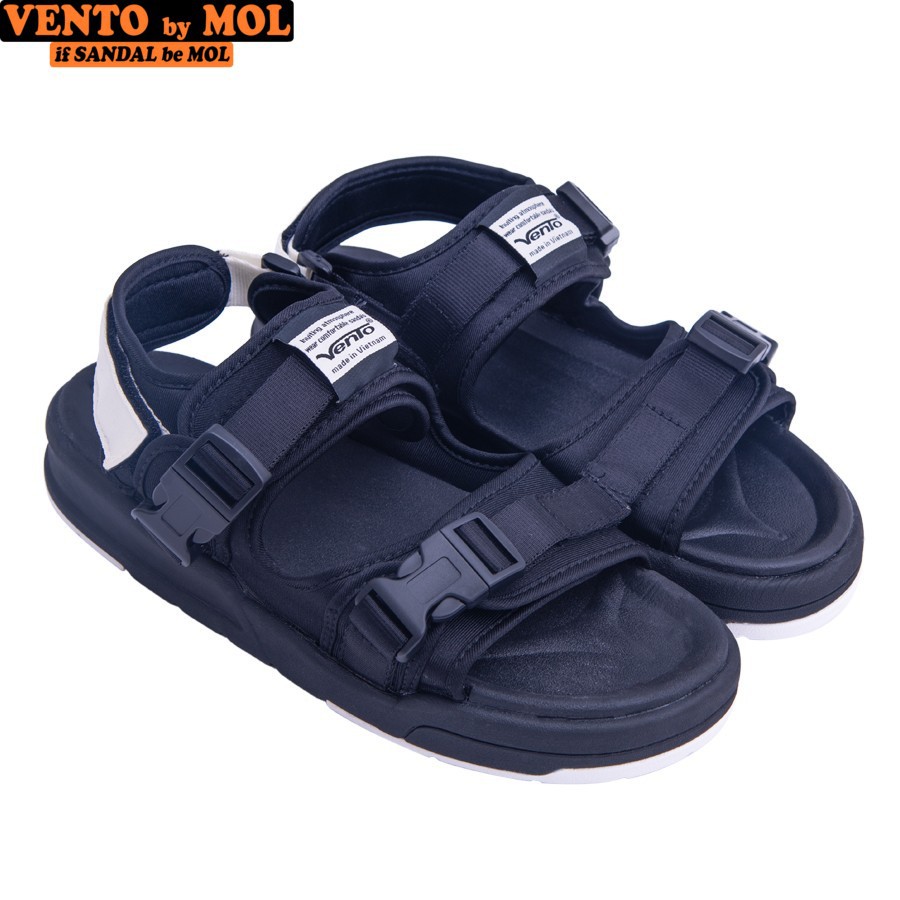 Giày sandal Vento nam nữ 2 quai ngang vải dù cho cặp đôi có quai hậu cố định mang đi học du lịch NV1002B