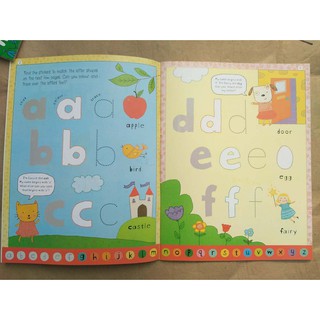 Bộ nhập - Usborne sticker book - Alphabet