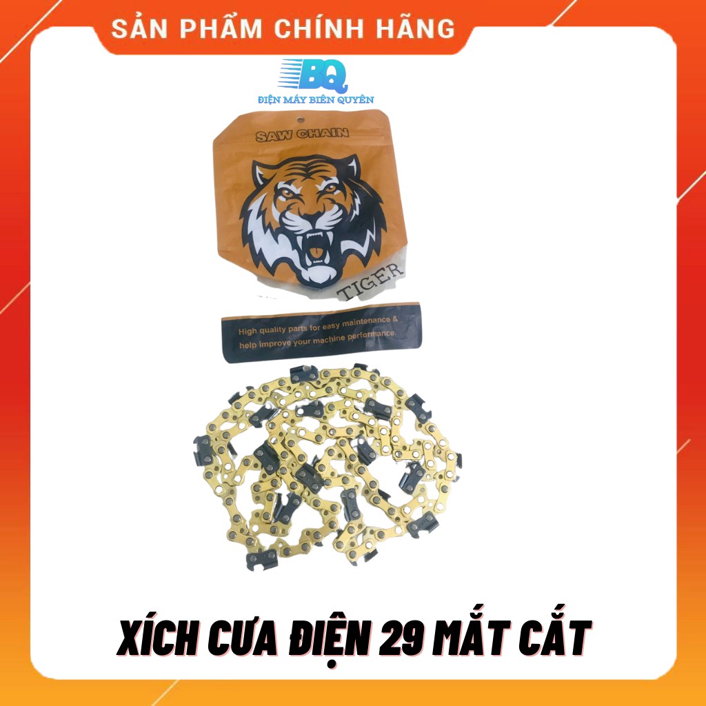 Xích cưa điện HỔ VÀNG chuyên dùng cho cưa điện ( loại 29 mắt cắt)