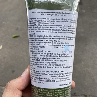 (HSD 1/25) Dầu xã dưỡng tóc Olive Palmer's Olive Oil Formula 250ml