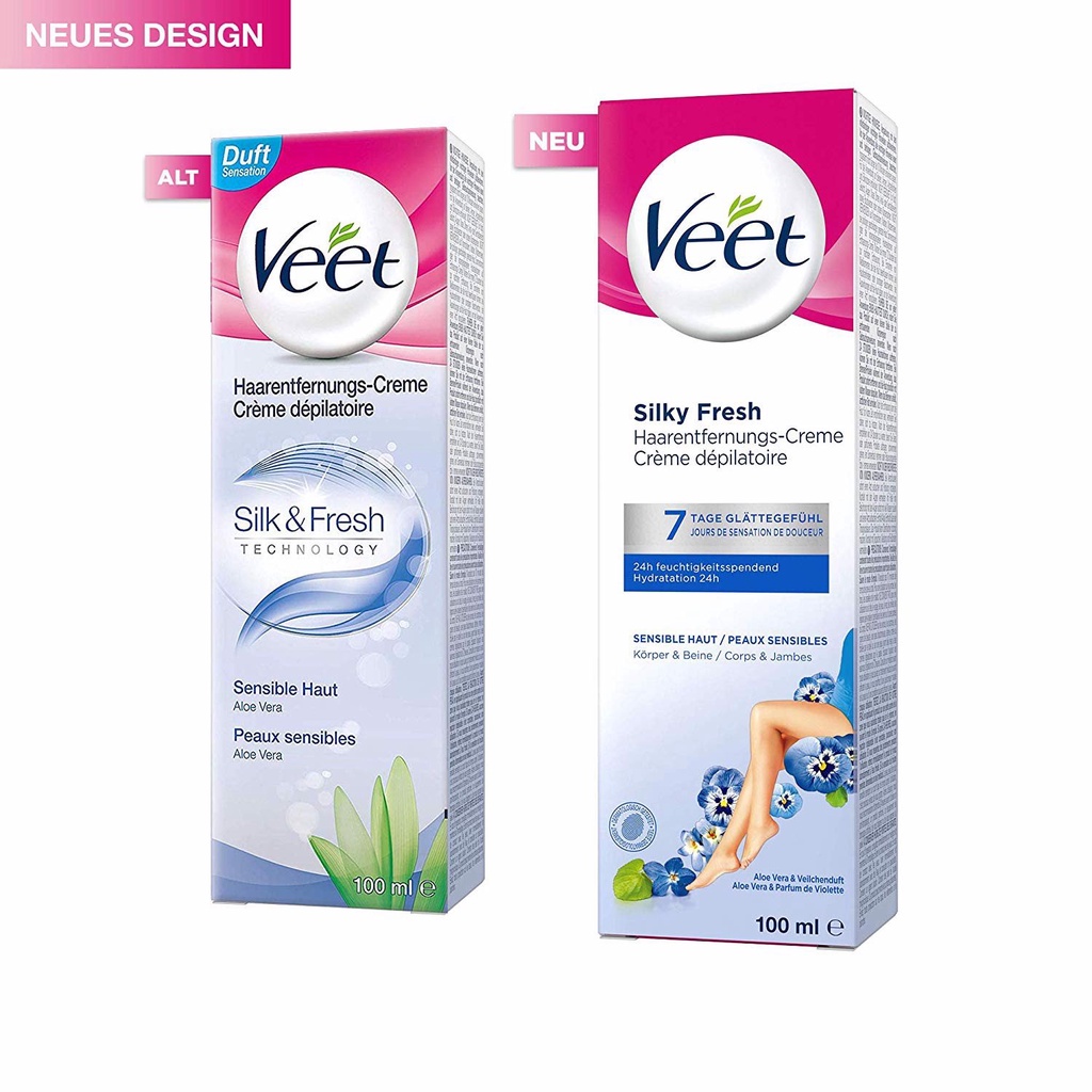 Kem Tẩy Lông Veet Pháp Thơm Mát Tự Nhiên Hair Removal Cream 100ml - Khongcoson