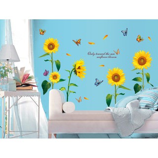 Decal dán tường Hoa hướng dương