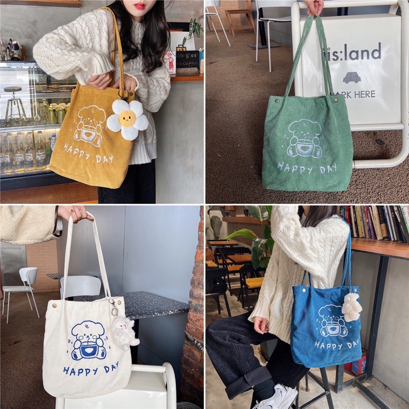 TÚI KẺ TOTE HOTTEND KEFI HÀN QUỐC