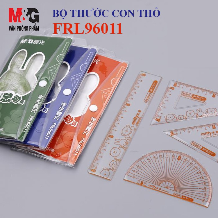 Thước bộ M&amp;G FRL96011 Có hình chú Thỏ dễ thương