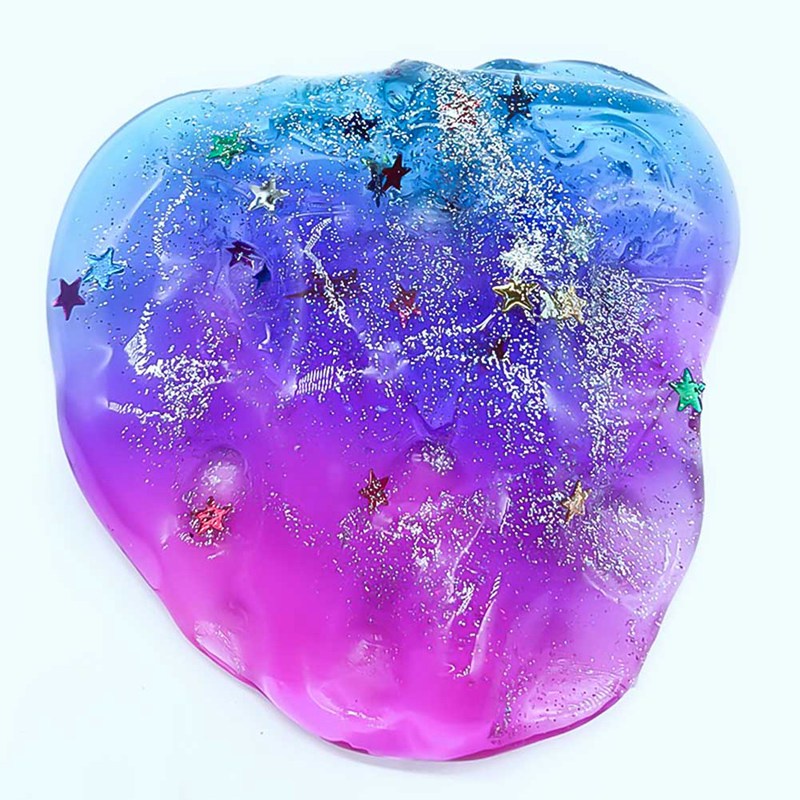 JS DIY Colorful Unicorn Stars Slime Crystal Mud Putty Starry Pearl Ball Clay