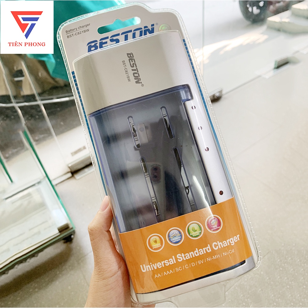 Máy Sạc Pin Beston BST C821BW ( Sạc Pin AA/ AAA/ C/ D/ 9V ) chính hãng