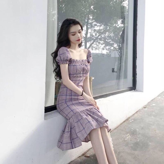 Váy kẻ mã 126