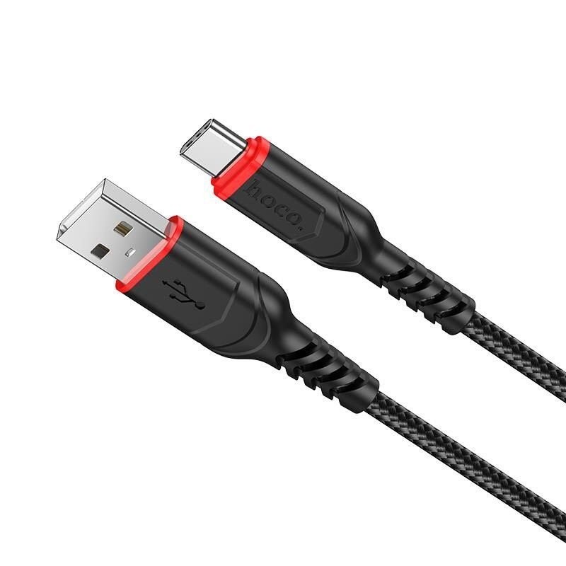 Cáp sạc Hoco X59 USB to Type-C sạc nhanh 3A, đầu sạc chống gẫy gập, hỗ trợ truyền dữ liệu dành cho điện thoại dài 1m