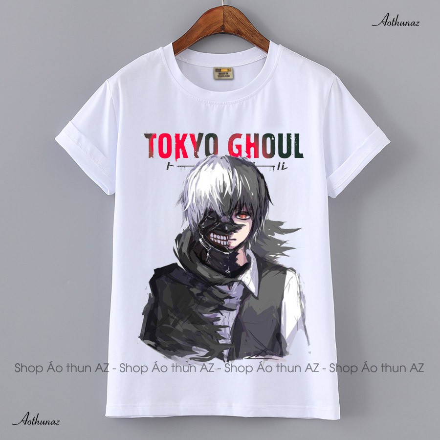 Áo thun Anime in hình Tokyo Ghoul Ken Kaneki cực ngầu M2413