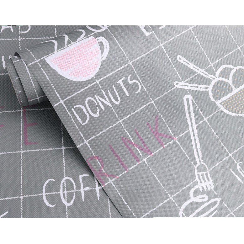 Decal giấy dán tường ô chữ cá tính khổ 60cm keo sẵn bóc dán