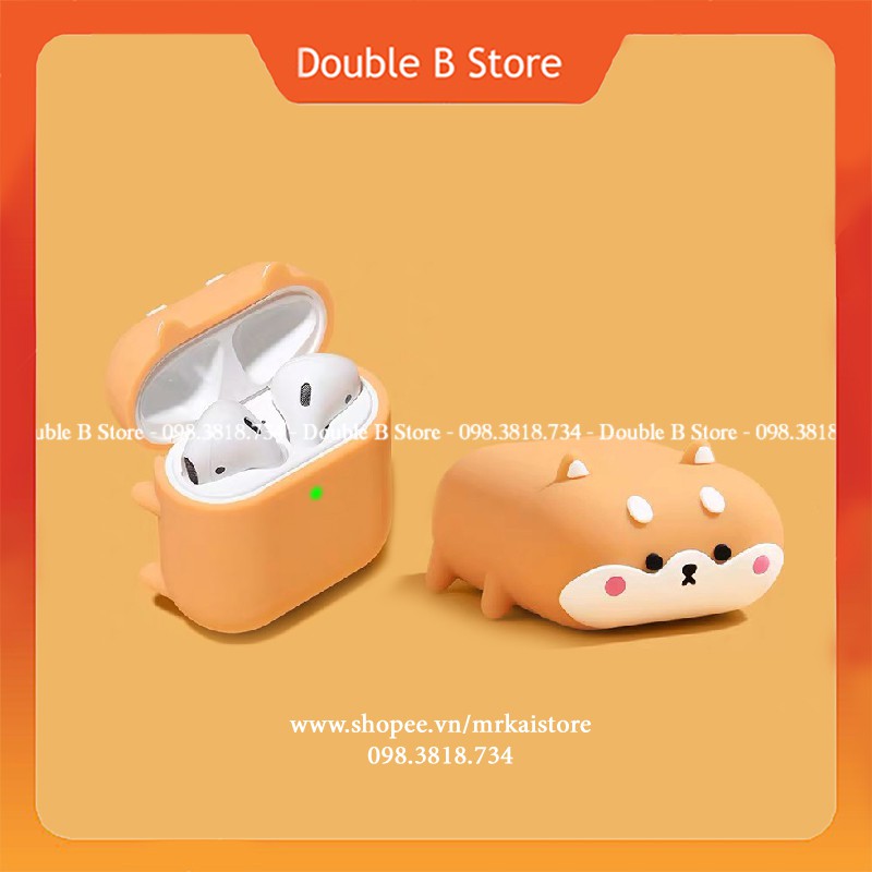 ☘️ Quà tặng ý nghĩa ☘️ Ốp tai nghe airpods 1/2 Shiba nằm dễ thương siêu đáng yêu - TWS i11, i12