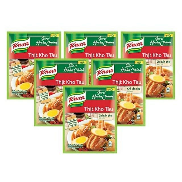 Combo 2 gói Gói Thịt Kho Và Cá Kho Knorr 28g/gói