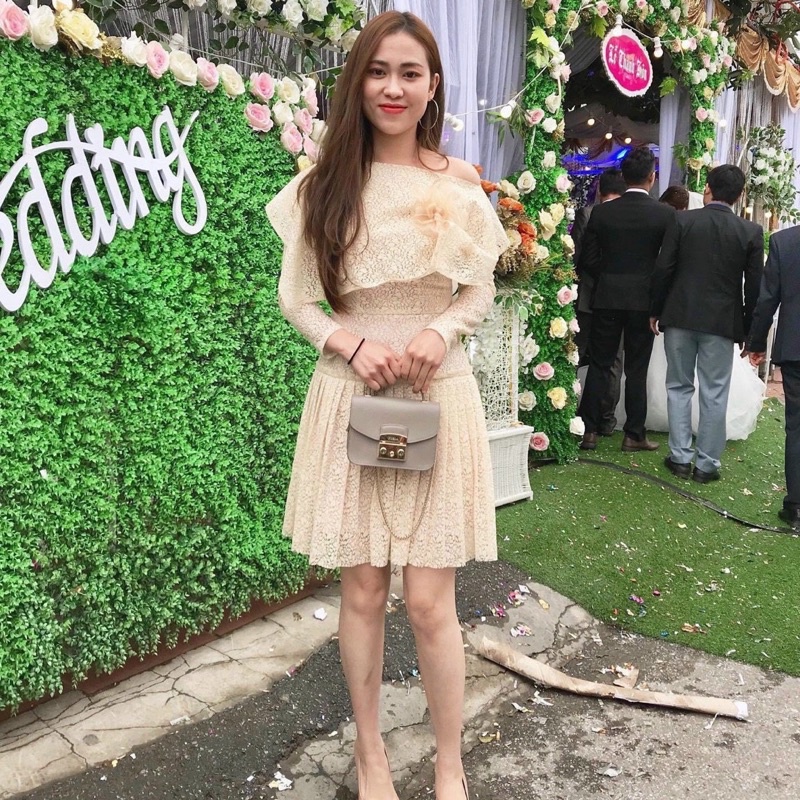 Túi Khoá bóp miệng chất liệu da thật ổ khoá chìa sz :18cm