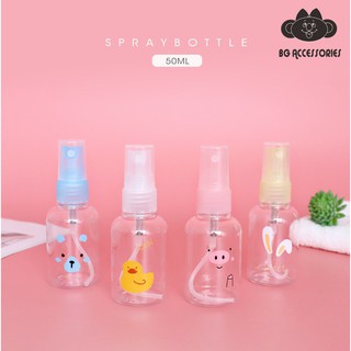 Bình Chiết Mỹ Phẩm Mini Dạng Xịt Phun Sương- Nhiều Dung Tích từ 30ml -- 100ml Cute Animals - Kết Cấu Vòi Phun Sương Mạnh